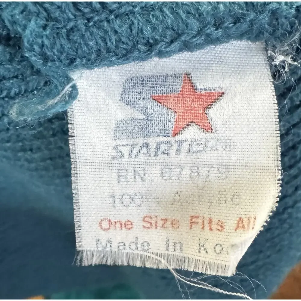 VTG Starter Charlotte Hornets Hat Blue Beanie Official LIcensed
